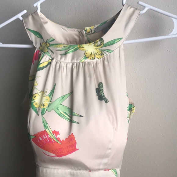 High-neck Silky Hummingbird Dress - Picture 2 of 8